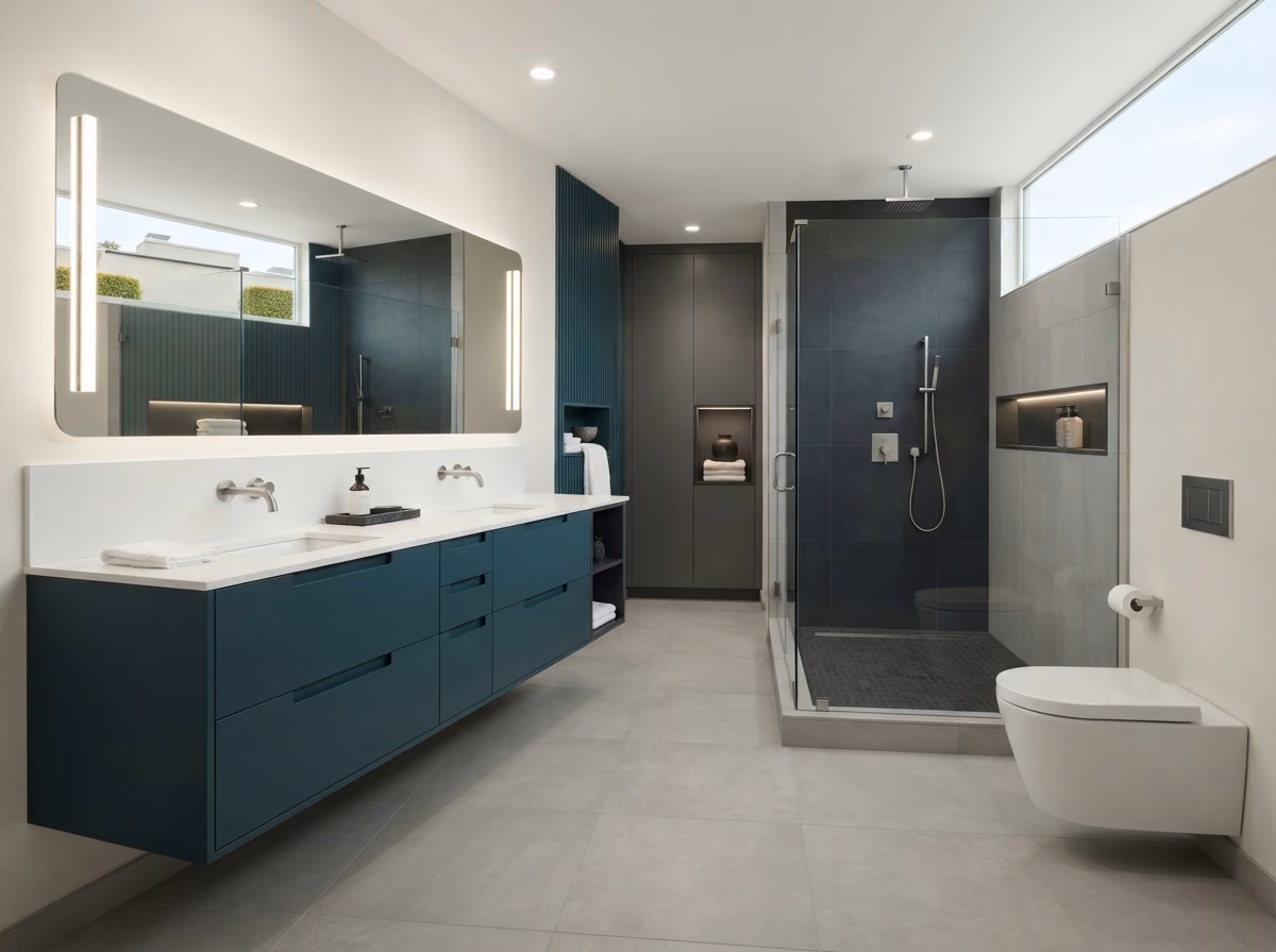 Modern bathroom style